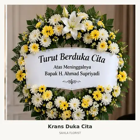 Krans Bunga Duka Serpong Utara