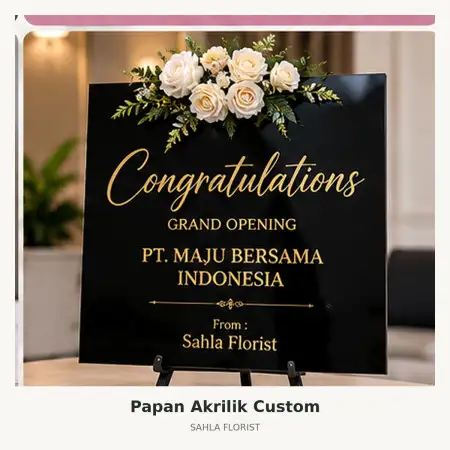 Papan Bunga Akrilik Serpong Utara